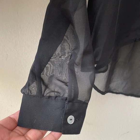 Romeo & Juliet Couture Sheer Blouse - Picture 6 of 12